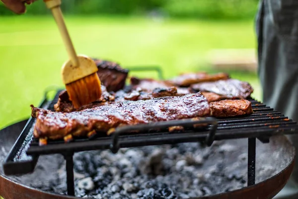 Sommer Ist Die Beste Zeit Des Jahres Zum Grillen — Stockfoto