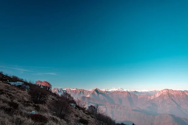 Winterwandertag Den Bergen Friaul Julisch Venetiens Italien — Stockfoto