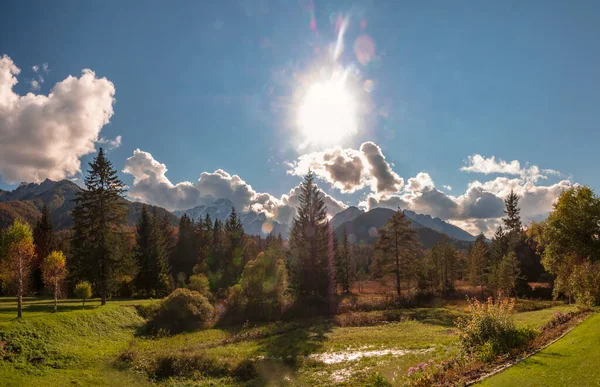 October Afternoon Fusine Colorful Autumn — Stock Photo, Image