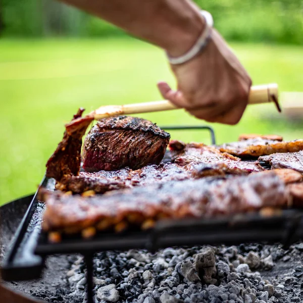 Sommer Ist Die Beste Zeit Des Jahres Zum Grillen — Stockfoto