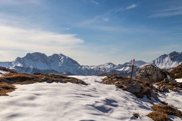 Říjnová Trekking Horách Val Pesarina Friuli Venezia Giulia — Stock fotografie