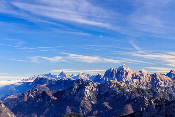 Sonniger Tag Den Karnischen Alpen Bunten Herbst — Stockfoto