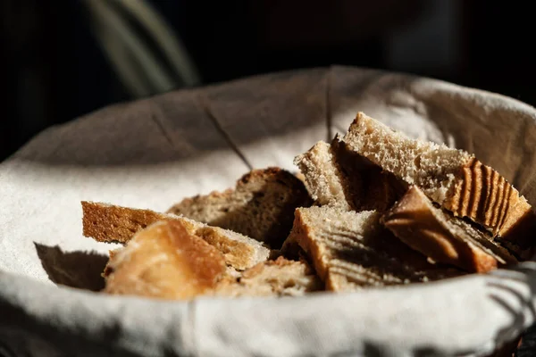 Chleb Jest Religią Włoskiej Kulturze Żywności — Zdjęcie stockowe