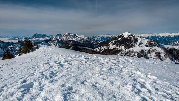 Julian Alps Big Snowfall Udine Province Friuli Venezia Giulia Region — Stock Photo, Image