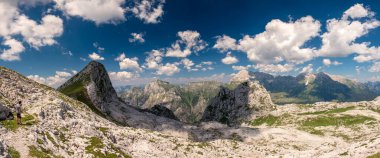 Canin planında güzel bir yaz günü, Julian Alps, Friuli-Venezia Giulia, İtalya
