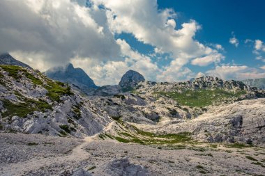 Canin planında güzel bir yaz günü, Julian Alps, Friuli-Venezia Giulia, İtalya