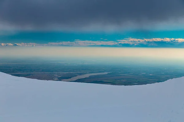 Karniska Alper Efter Ett Stort Snöfall Provinsen Pordenone Regionen Friuli — Stockfoto