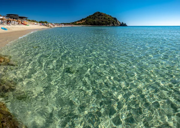 Zomer Mari Pintau Een Prachtige Baai Het Zuiden Van Sardegna — Stockfoto