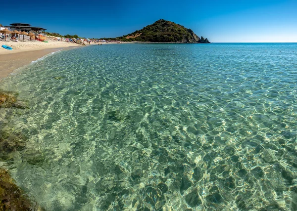 Sommardag Mari Pintau Vacker Vik Södra Sardegna — Stockfoto