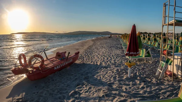 Sardegna Nın Güneybatısında Güzel Bir Sahil Olan Arenas Biancas Yaz — Stok fotoğraf