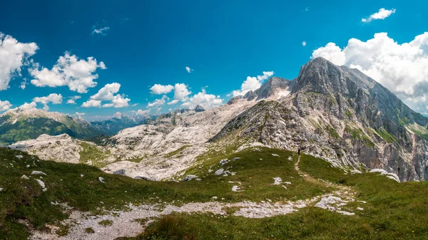 Una Bella Giornata Estiva Sul Canin Plan Alpi Giulie Friuli — Foto Stock