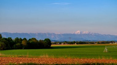 Friuli, İtalya 'da günbatımı