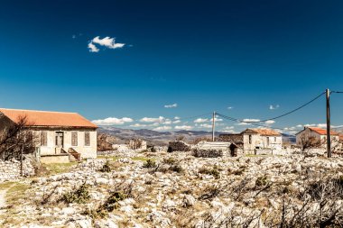 Hırvatistan 'da yaz boyunca tarım arazileri