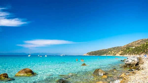 Mari Pintau Yaz Günü Sardegna Nın Güneyinde Güzel Bir Körfez — Stok fotoğraf