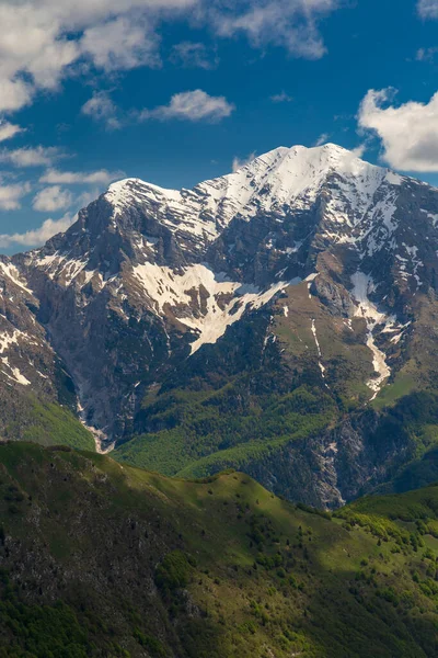 Een Prachtige Lentedag Bergen Boven Val Resia Juliaanse Alpen Friuli — Stockfoto