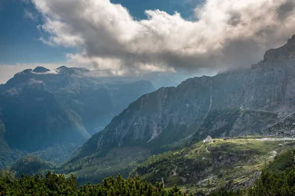 Automne Arrive Dans Montagne Frioul Vénétie Julienne Mont Osternig Italie — Photo