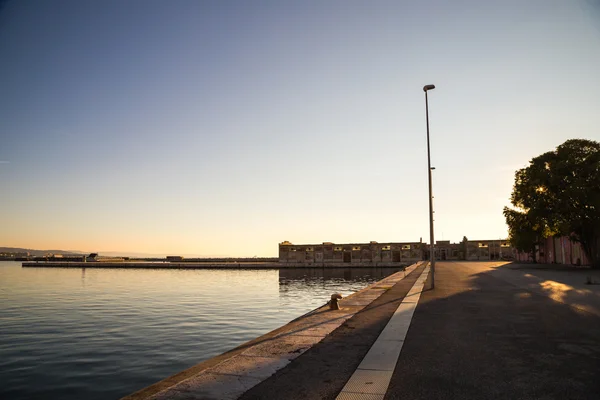 Gamla hamnen i Trieste — Stockfoto