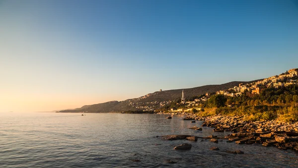 The castle and the lighthouse of Trieste — Stock Photo, Image