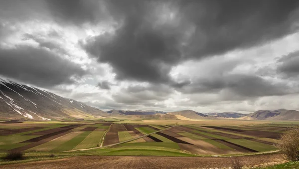 O vedere asupra câmpurilor Italiei — Fotografie, imagine de stoc