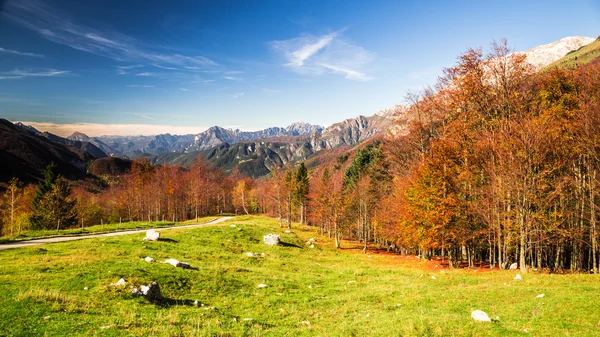 Mattina autunnale sulle Alpi — Foto Stock