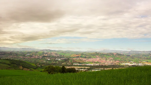 Evening on the hills of Italy — Stock Photo, Image