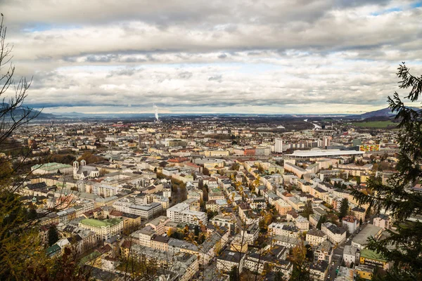 View of Salzburg from Kapuziner's Hill — Stock Photo, Image
