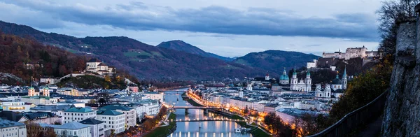 Evening view of Salzburg — Stock Photo, Image