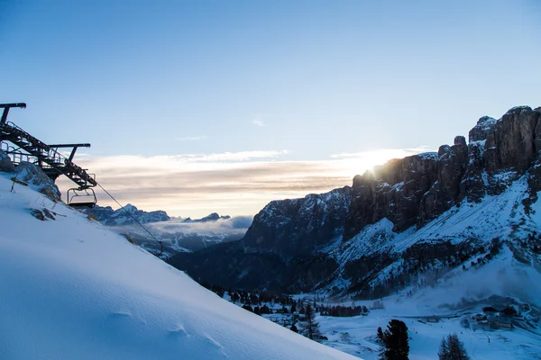 Italian Dolomiti ready for ski season — Stock Photo, Image