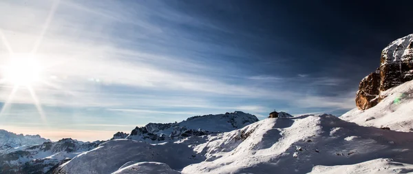 Italian Dolomiti ready for ski season — Stock Photo, Image