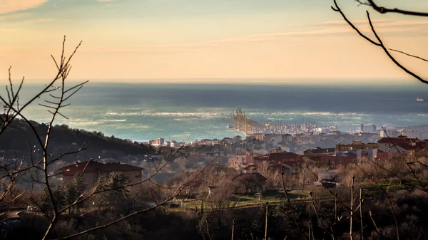 Vento forte na baía de Trieste — Fotografia de Stock