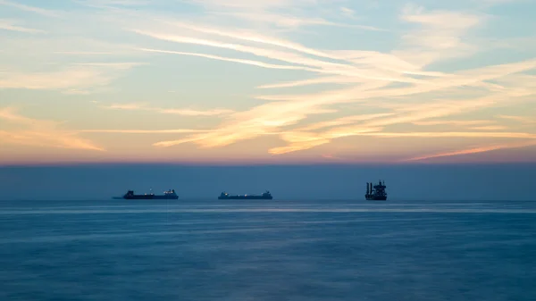 Tanker in the bay of Trieste — Stock Photo, Image