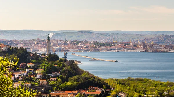 Old lighthouse in the bay of Trieste — Stock Photo, Image