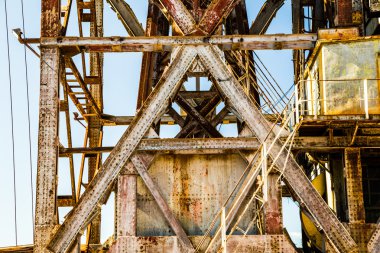 Trieste bağlantı noktası eski bir vinç