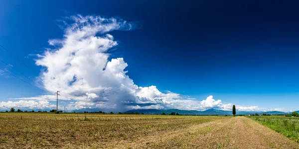 Storm over the fields — Stock Photo, Image