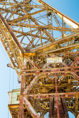 Trieste bağlantı noktası eski bir vinç