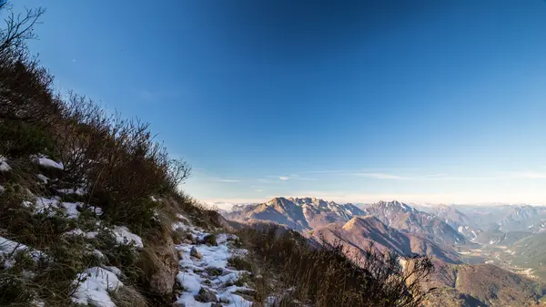 Podzimní ráno v Alpách — Stock fotografie