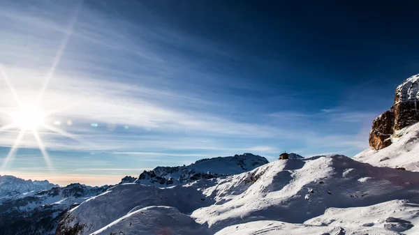 Italian Dolomiti ready for ski season — Stock Photo, Image