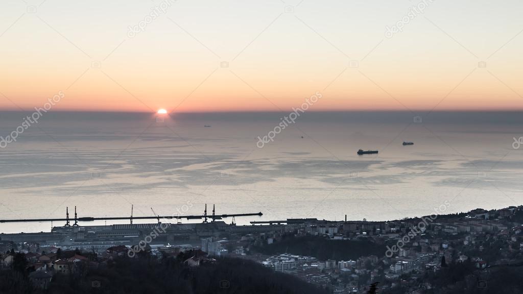 evening in the bay of Trieste