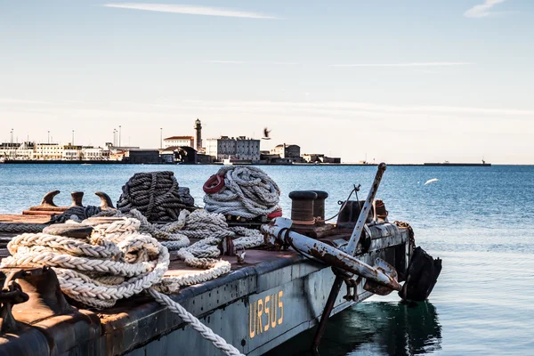 Nautical equipment in the port of Trieste — Stock Photo, Image