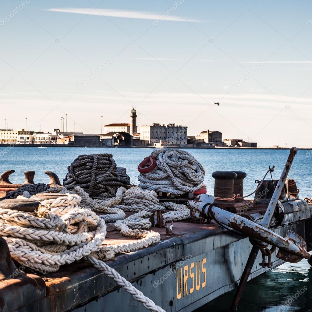 Nautical equipment in the port of Trieste