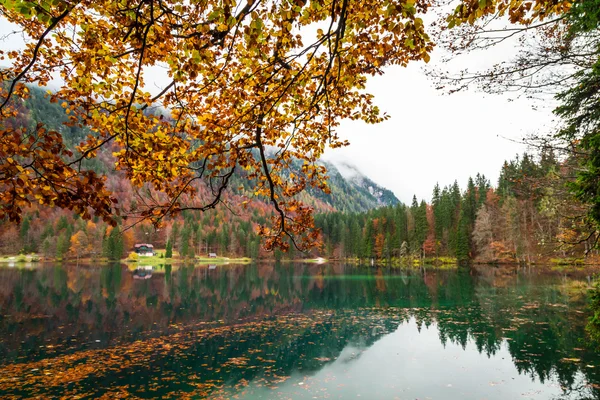 Herfst ochtend in de Alpen — Stockfoto