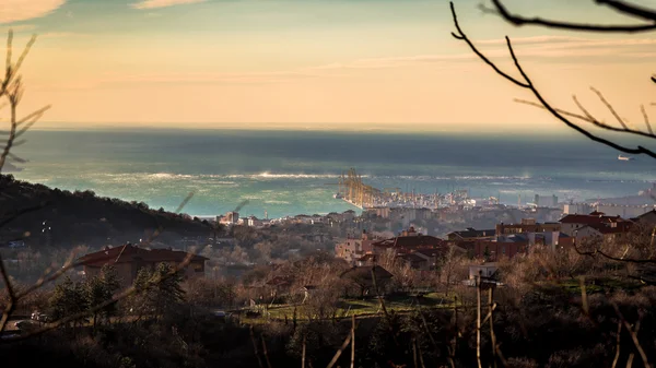 Stark vind i över Triestebukten — Stockfoto