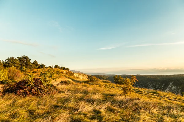 Autumn evening in Val Rosandra — Stock Photo, Image