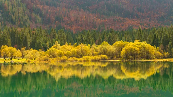 Jesienny poranek w Alpach — Zdjęcie stockowe