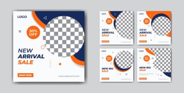 Sosyal medya için modern tanıtım web pankartı. Düzenlenebilir minimal promosyon kurumsal sosyal medya afişi.