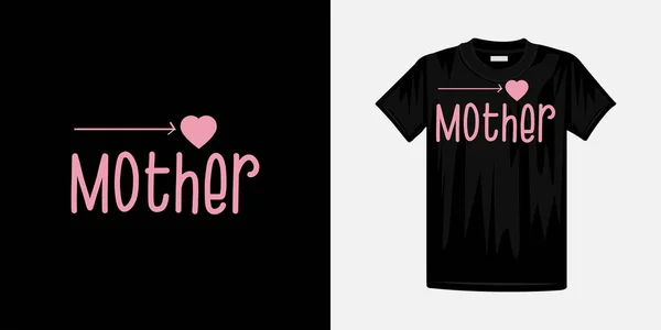 Anneler Günü Tişört Tasarımı Gururlu Anne Tişörtü Tasarımı — Stok Vektör