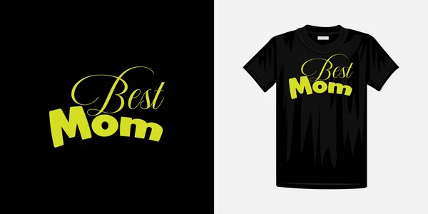 Super Mamá Camiseta Diseño Con Letras — Vector de stock