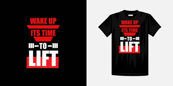 Vakna Upp Sin Tid Till Liv Typografi Shirt Design Berömda — Stock vektor