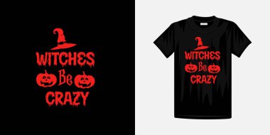 Cadılar Bayramı tişörtü yeni tasarım şablonu. Cadılar Bayramı harfleri modern vektör tasarımı.