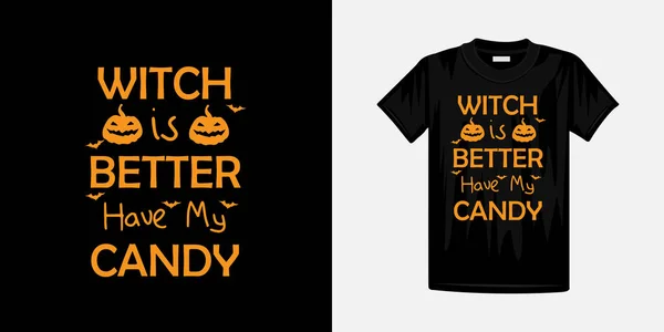 Halloween Shirt Beste Design Vorlage Halloween Schriftzug Typografie Neues Shirt — Stockvektor